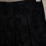 Lace Velvet Design Black Pants Size 10 Photo 1