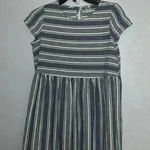 NWOT Peyton & Parker girl’s mini striped short sleeve dress size 14 Blue Photo 5