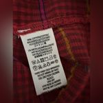 Free People  Break My Stride Oversized Button Up Red Plaid Shirt Long sleeve M Photo 5