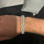 Noctra Crown of Thorns Bracelet | Iced Out Silver & Gold Sizes 7–20 Inch Photo 0