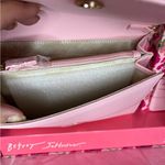 Betsey Johnson  Sybil Pink and Gold BOWS Crossbody Bag Wallet Bag Charms Set Photo 6