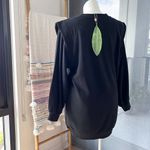 Farm Rio  Amazonia Black Long Balloon Sleeves Sweat Dress Women’s Size Medium Photo 3