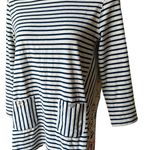 Multiples  Mixed Print Mixed Media Top, Sz M Photo 3