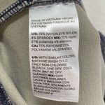 Chico's Ponte Legging Pant Womens 1R Medium Grey/Blue Paisley Print Photo 7