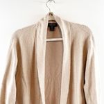Rachel Zoe  Long Sleeve Open Cardigan Duster Sweater Tan Beige Medium Photo 4