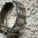 Geneva Platinum women’s vintage two tone bangle bracelet watch OS extendable‎ Silver Photo 3