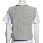 Rebecca Taylor  Lace Leather Detail Vest Jacket Black/White Size S EUC Photo 5