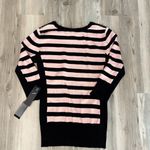 BCX Black and Pink Striped Sweater  NWT Photo 1