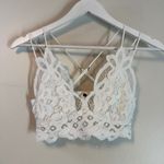 Free People FP One Adella Bralette Cropped Top Smocked Embroidered XS 282358 Photo 2