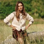 Doen Clarke Merino Alpaca Cardigan Oatmeal Olympia Fair Isle XS EUC Brown Photo 8