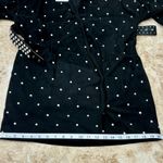 ZARA Leather Rhinestone Blazer Dress. Size XS. Black. NWT Photo 11