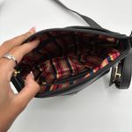 Giani Bernini Tiganello Crossbody Bag Black Leather Adjustable Strap Gold Hardware Small Purse Photo 3