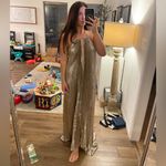 L’idee Boheme Gown NWT in Desert Shimmer Gold size 2 6 XS Photo 7