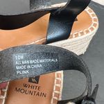 White Mountain  Vegan Black Leather and Tan Women's Sandals Photo 2