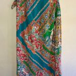 Anthropologie Maeve Bette Silk Wrap Print Skirt Photo 5