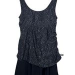 Shore Shapes Swimwear One Piece NWOT Women's 14 Black Attached Skirt Beach Pool Photo 0