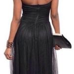BLACK STRAPLESS LONG DRESS Photo 1