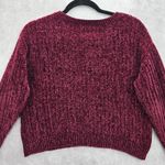 Arizona Jeans Arizona Red Chenille Ribbed Sleeve Y2K VTG Academia Crop Cozy Sweater Medium Photo 7