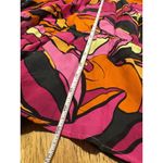 LaRoque Maxi Dress Long Balloon Sleeve Pink Multicolor Floral V Photo 9