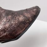 Helle Comfort Brown Booties Metallic Zipper Accent Size 6.5 Photo 5