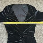 Bardot  black velvet n-neck long sleeve midi dress size 6 Photo 11