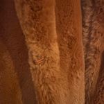 CoffeeShop New York Brown rust Faux Fur Coat Size S women's Photo 3