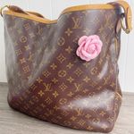 Camellia Flower Vegan Leather Magnetic Bag Charm Photo 1