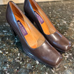 Ralph Lauren 90s Purple Label Italian Mod Loafer Brown Heel size 7.5 NWOT R Photo 0