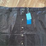 Rachel Comey  Brown Crocodile Embossed Skirt Size 28W 30W plus curvy New Photo 2