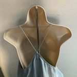 ZARA Light Blue Appliqué Neck Maxi Dress Photo 5