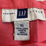136 Vintage 90’s Gap Linen Pink frayed hem Skirt 10 Princess Preppy Old Money Photo 4
