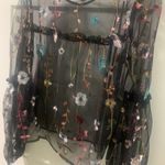 A New Day Black Floral Top Photo 0