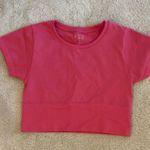 Aerie Pink Cropped Athletic Top Photo 0
