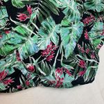 Torrid size 4 swim suit bottoms green tropical ruched bathing suit bikini floral Photo 7