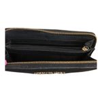 Michael Kors  Classic Chic Black Saffiano Leather Zip Wallet Gold Hardware Photo 8