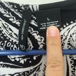 New Directions Black and White Ruched Jumpsuit Size L Photo 1