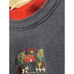 Vintage‎ Gopher Sport Mock Neck Sweatshirt Women's Large Purple Farm Embroidery Blue Size M Photo 13