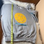 Smiley World Gray Winky Face Pullover Sweatshirt Size Medium Photo 9