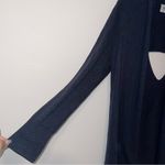 CAbi Victoria Open Front Cutout Back Cardigan Sweater Size Medium Photo 2