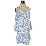 Banana Republic  Womens Dress Sz 4 Floral Off Shoulder Coastal Cowgirl Beach Photo 5