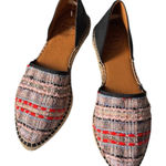 Toni Pons Origens Espadrilles Woven Leather Flats Women's Size 5 Black Photo 0