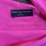 Naked Wardrobe NWOT  Cut Out One Shoulder Mini Dress Pink M Barbiecore Barbie Photo 3