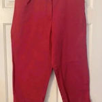 st. john's bay St John’s Bay‎ Women’s Stretch Red Cropped Pants Size 12 Photo 0