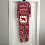 Little Blue House by Hatley Fair Isle Bear Adult Union Suit Photo 4