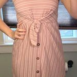 Pink And White Striped Dress Size L Photo 0