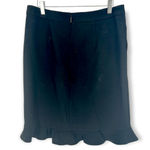 Karl Lagerfeld  | Size 8 | Black Tweed Ruffle Pencil Skirt Photo 3