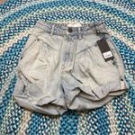 One Teaspoon Streetwalker Denim Shorts Womens 23 Parachute Baggy Retro Pleat Nwt Photo 2