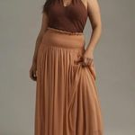 Anthropologie Smocked Sheer Maxi Skirt Photo 9