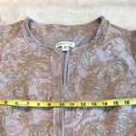 Coldwater Creek  linen blend paisley embroidered blazer jacket size 14 new! Photo 12