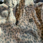 Billabong  Adventure Division Leopard Cheetah Fleece Quarter Zip Jacket Photo 4